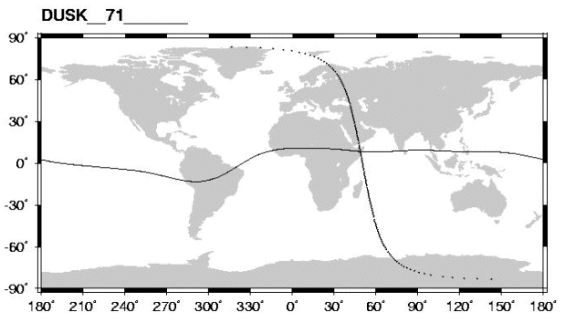 Earth map shows the residuals (black boxes) with respect to the long wavelength main (core) and crustal fields