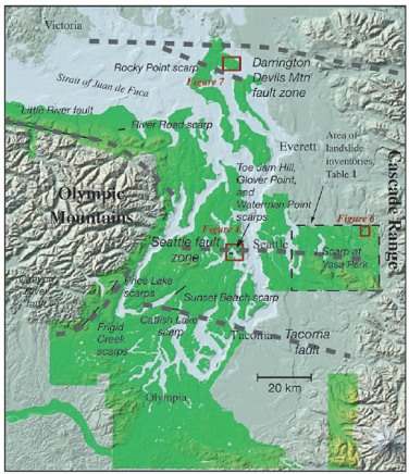 Puget Sound Lidar Consortium map