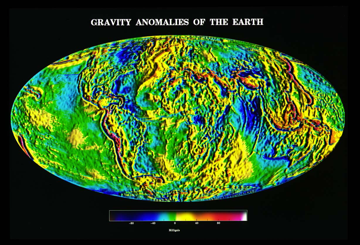 World Gravity Map 2705