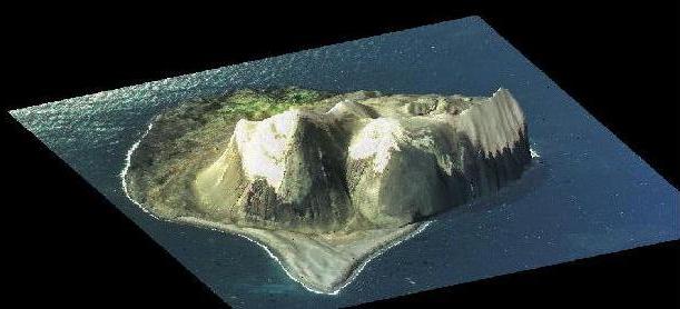 view of Surtsey from above