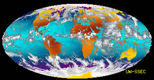 Earth cloud cover image