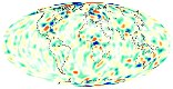 Earth magnetic crustal field map