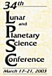 34th Lunar and Planetary Science Conference