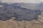 Picture of volcanic flow from aircraft