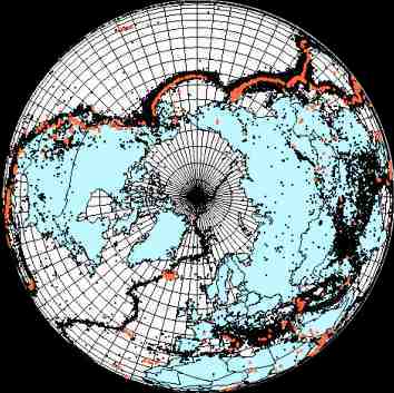 Tectonic activity map