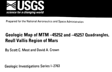 picture of cover of the map done by Scott Mest recently published by USGS