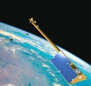 Image of a SWARM satellite