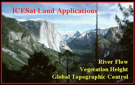 ICESat Land Applications - River Flow, Vegetation Height, Global Topographic Control