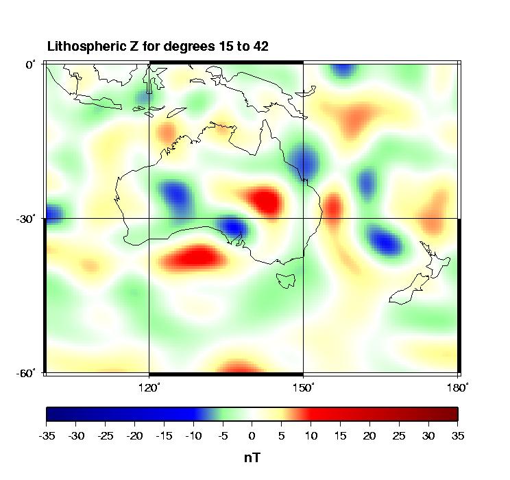  Australian Satellite Lithospheric Anomalies